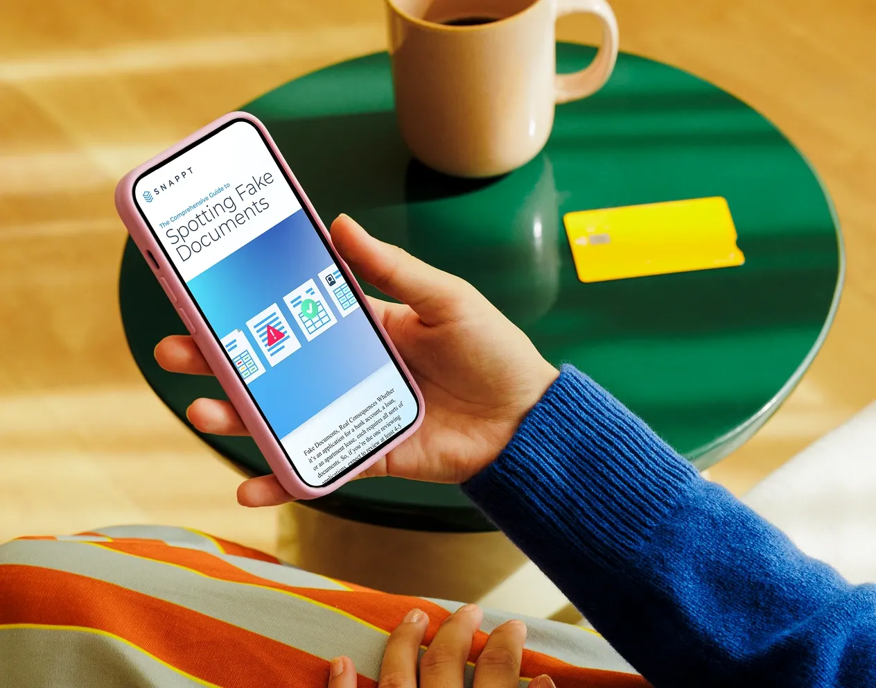 Snappt case study on a mobile phone