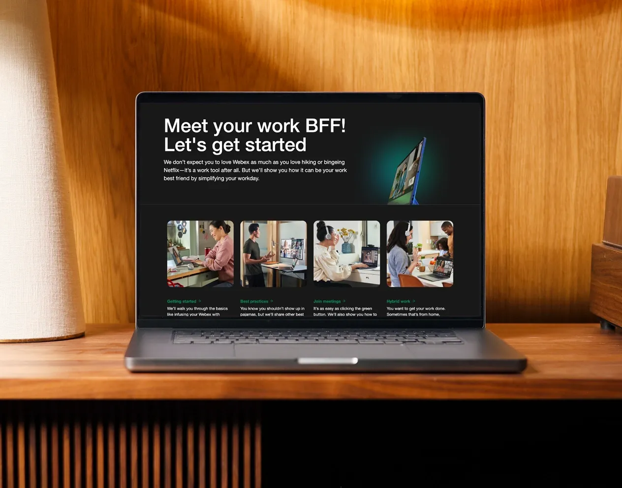 Cisco case study on a laptop